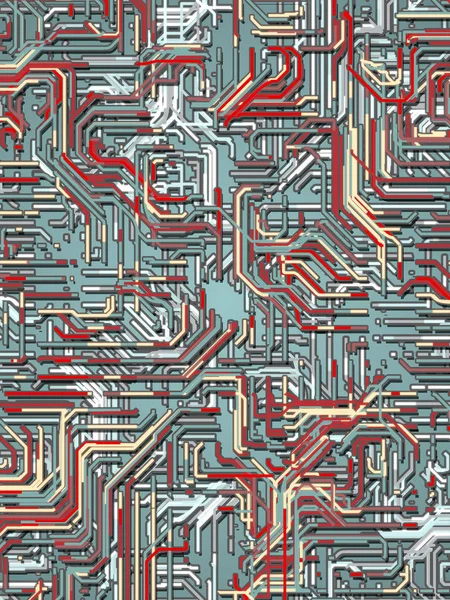 Líneas de color digital fondo abstracto. renderizado 3d — Foto de Stock