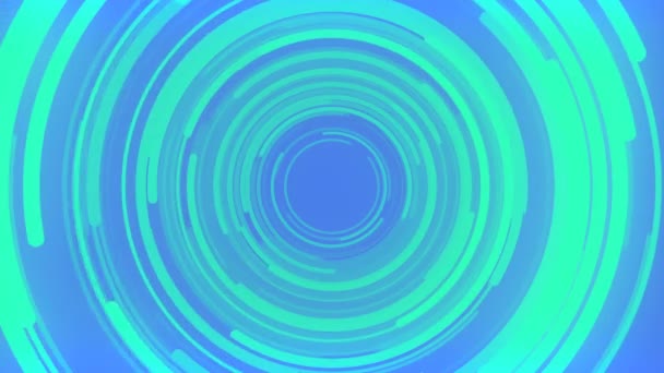 Абстрактний 3d рендеринговий склад різнокольорових кіл. Комп'ютерна анімація циклу. Геометричний малюнок. 4k UHD — стокове відео