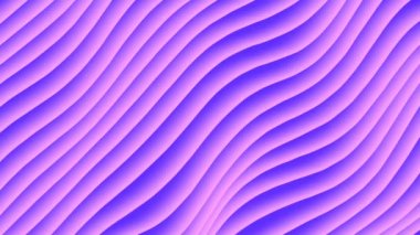 Renkli dalga gradyan döngü animasyon. Gelecekteki geometrik çapraz çizgili desenler hareketli arka plan. 3D render. 4k Uhd