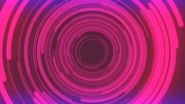 Composizione astratta di rendering 3d di cerchi multicolori. Animazione loop generata dal computer. Schema geometrico. 4k UHD — Video Stock