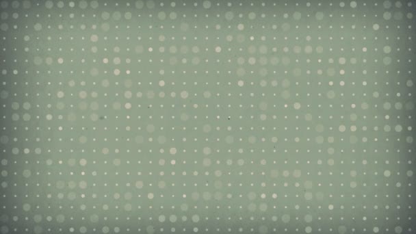 Světle šedé pozadí starého papíru s animacemi značek teček. prostorové vykreslování. 4k, rozlišení Ultra HD — Stock video