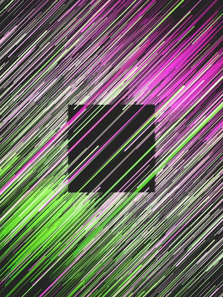 Цифровые диагональные розовые и зеленые линии абстрактного фона. Созданный компьютером геометрический шаблон. 3d-рендеринг — стоковое фото