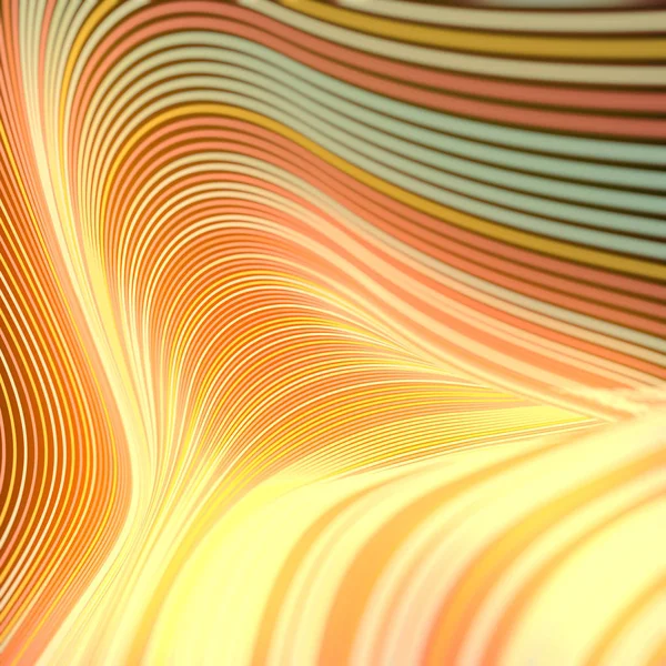 Abstraction de style moderne avec composition faite de diverses lignes colorées. Modèle géométrique de bande d'onde. Rendu 3d — Photo