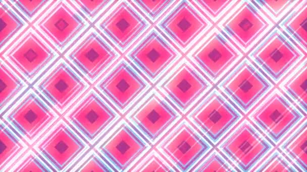 抽象3d 彩色几何形状的渲染。计算机生成的循环动画。几何运动模式。4k Uhd — 图库视频影像