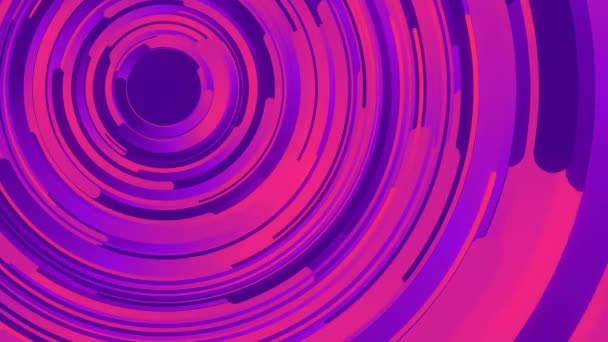 具有彩色渐变成分的形状 抽象3D 计算机生成的循环动画 现代封面设计与五颜六色的圆圈图案 Uhd — 图库视频影像