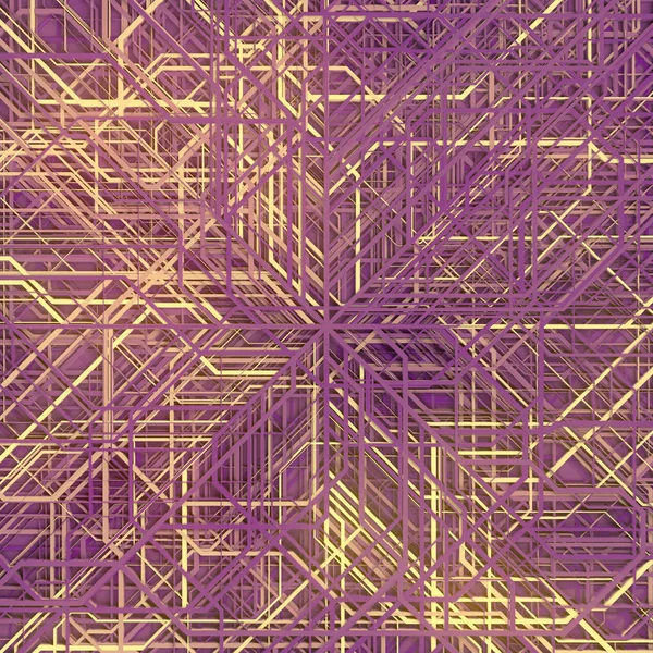 Abstrakt rosa, futuristisk techno-mønster. Moderne coverdesign. Digital 3d illustrasjon – stockfoto