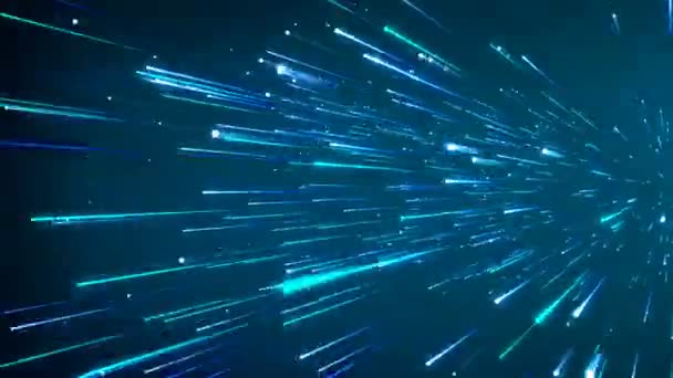 Fantasy Abstract Cosmic Background Great Design Any Purposes Vibrant Blue — Stock Video