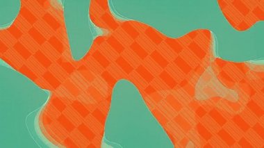 Modern kağıt kesim döngüsü animasyonu. Düz element tasarla. 3D görüntüleme. 4K, UHD