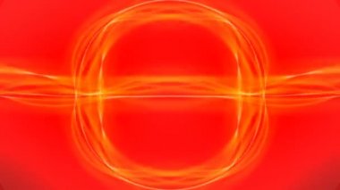 Turuncu arka planda plazma yayı dalgası. 3D görüntü tasarımı. Hd çözünürlüğü