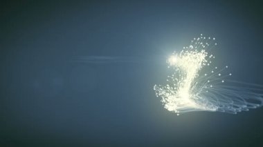 Alan efektleri derinliği 4K olan pürüzsüz ve uyumlu parçacık izleri