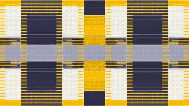 Abstraktes digitales Rechteckmuster. 3D-Darstellung nahtlose Schleifenanimation 4K UHD — Stockvideo