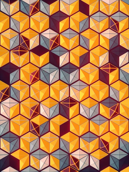 Fundo Digital Hexagonal Colorido Estilo Futurista Moda Conceito Tecnologia Moderna — Fotografia de Stock