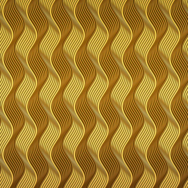 Onda Oro Linee Curvatura Sfondo Design Della Copertura Bellissimo Modello — Foto Stock