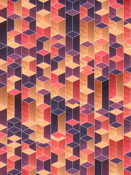 Abstract Rectangles Pattern Graphic Design Modern Geometric Background Multi Colored — Stock Photo, Image