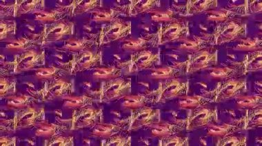 Renkli spiral tel desenli soyut döngü animasyonu. 3D görüntüleme 4K