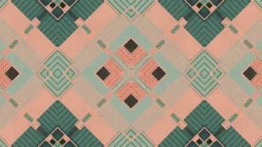 Kusursuz ve renkli hareket grafikleri. Kaleydoskopik 3d canlandırma döngüsü 4K