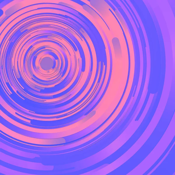 具有粉红色渐变成分的形状 计算机生成几何图形 现代封面设计与多彩的圆圈 摘要3D渲染 — 图库照片