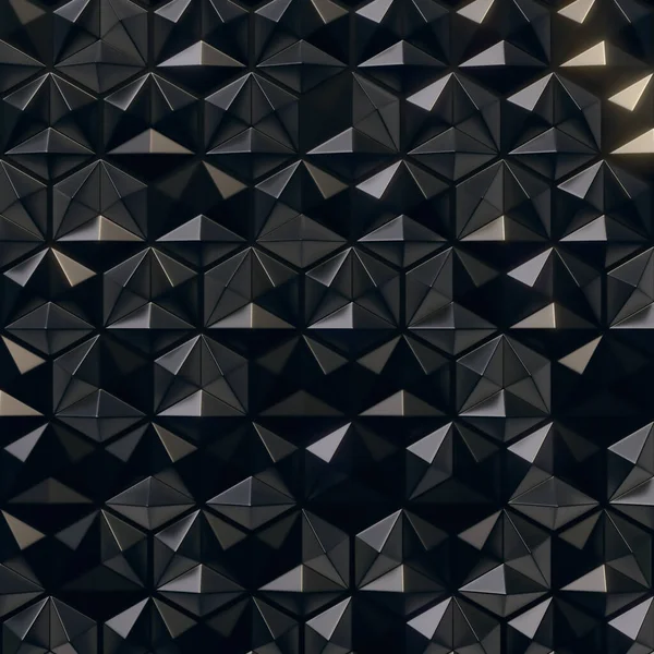 Moderne Rendu Hexagone Fond Motif Noir Pour Conception Décorative Composition — Photo