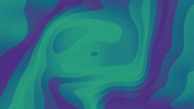 Akan gradyan çizgiler döngü animasyonu. Dalgalı tasarım elemanı. 3 boyutlu görüntüleme. 4K UHD