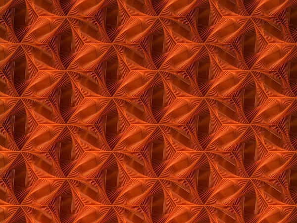 Λαμπερό Πορτοκαλί Κύβους Ισομετρική Προβολή Ένα Πολύχρωμο Σπειροειδές Καλώδιο Πλαίσιο — Φωτογραφία Αρχείου