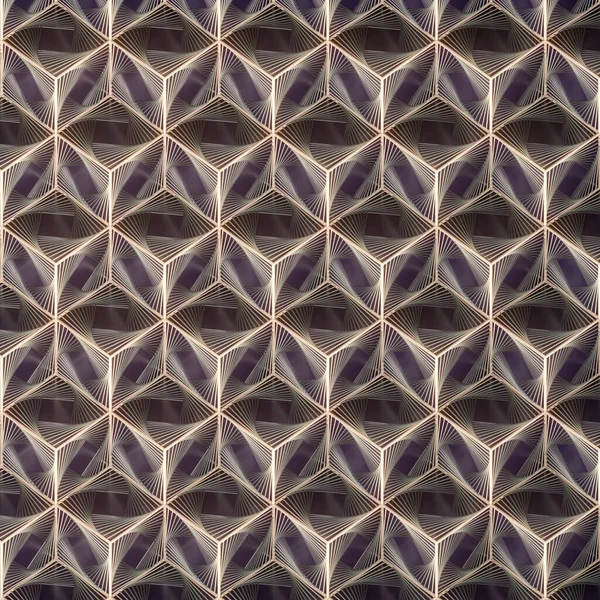 Trendy Glanzende Kubussen Isometrische Projectie Met Een Kleurrijk Spiraalvormig Frame — Stockfoto