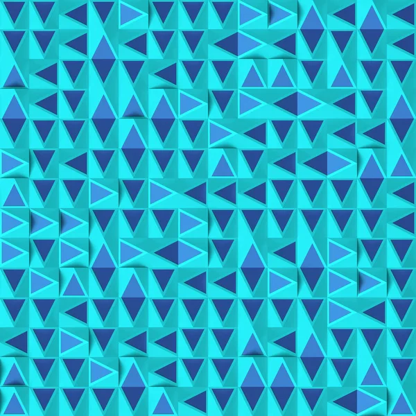 Abstrakti Geometrinen Kuvio Satunnaisesti Järjestetty Sininen Kolmiot Ortografinen Projektio Tausta — kuvapankkivalokuva