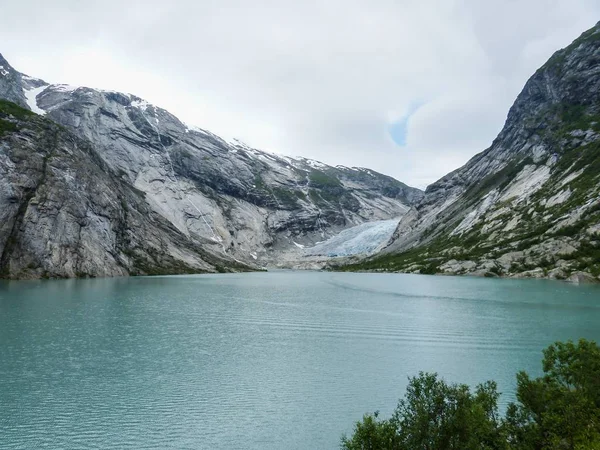 Ледник Nigardsbreen Согн Фьордане Норвегия — стоковое фото