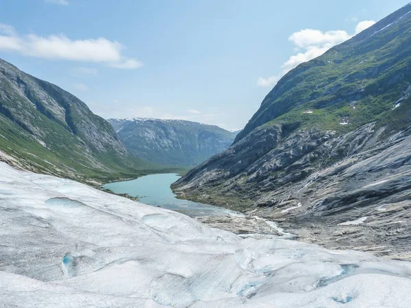 Sogn Fjordane的Nigardsbreen冰川 — 图库照片