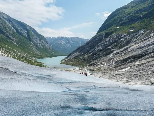 Sogn Fjordane的Nigardsbreen冰川 — 图库照片