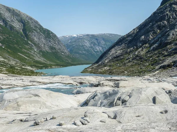 Glaciar Nigardsbreen Sogn Fjordane Noruega — Foto de Stock