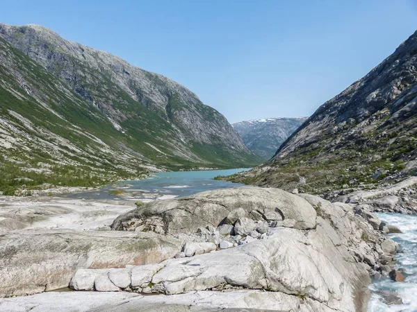 Glaciar Nigardsbreen Sogn Fjordane Noruega — Foto de Stock