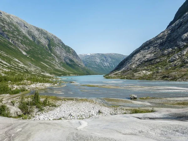 Glaciar Nigardsbreen Sogn Fjordane Noruega — Foto de Stock