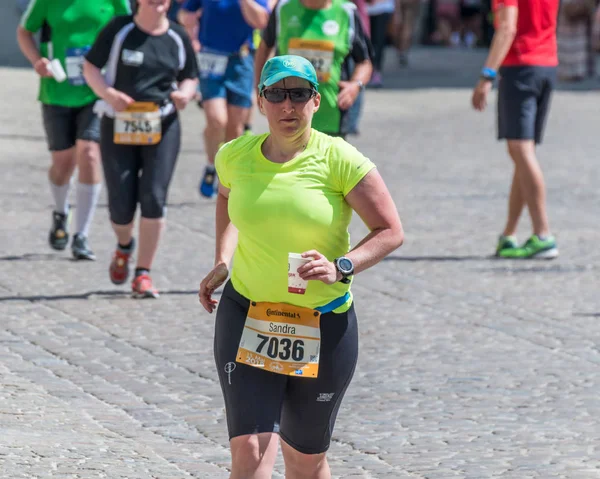 Regensburg Baviera Alemanha Maio 2018 Participante Maratona Regensburg 2018 Antiga — Fotografia de Stock