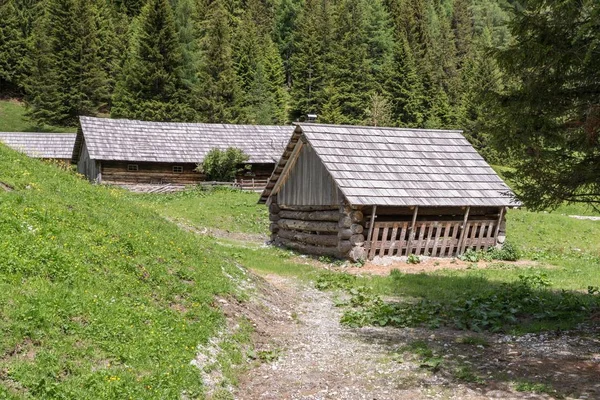 Alpine Hyddor Natur Park Riedingtal Zederhaus Österrike — Stockfoto