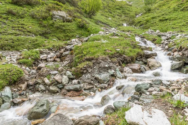 Fluxo Montanha Parque Natural Goeriachtal Áustria — Fotografia de Stock