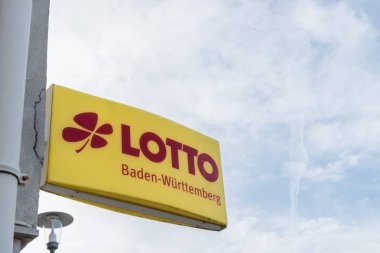 Hechingen, Baden-Wrttemberg, Almanya, 10 Şubat 2019, iz loto Baden-Wrttemberg, Almanya