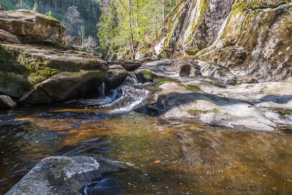 Steinklamm Spiegelau Den Bayerska Skogen Tyskland — Stockfoto