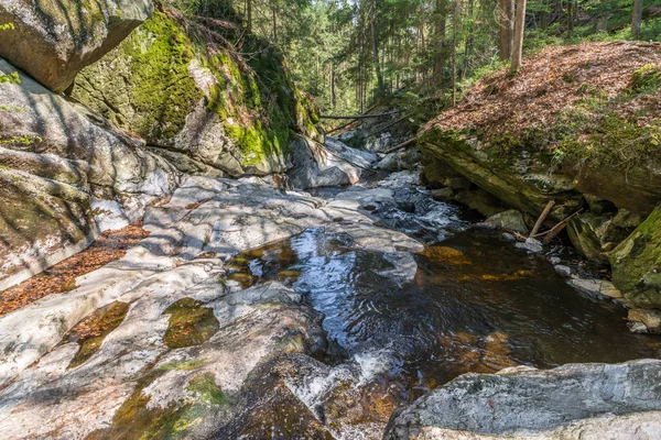 Steinklamm Spiegelau Den Bayerska Skogen Tyskland — Stockfoto