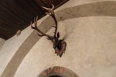 Regensburg, Bavyera, Almanya, 27 Nisan 2019, Anteroom Regensburg eski belediye binasında kayıt ofisine, Almanya