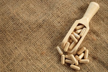 bitkisel ilaç arka plan üzerinde Kapat