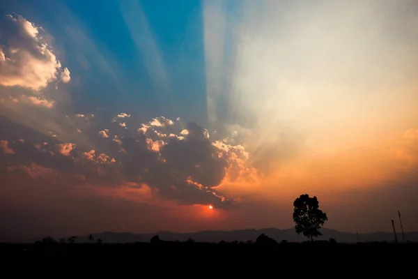 Schöner Sonnenaufgang Und Sonnenuntergang Hintergrund — Stockfoto