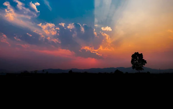 Schöner Sonnenaufgang Und Sonnenuntergang Hintergrund — Stockfoto