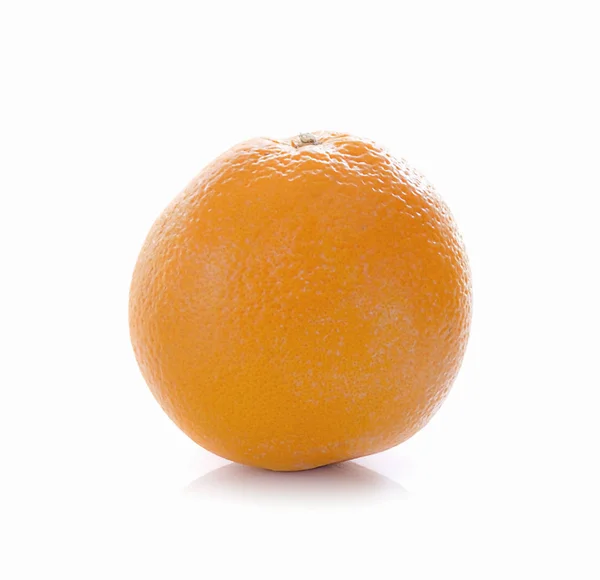 Апельсин Ізольований Білому Фоні — стокове фото