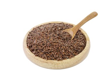 Beyaz adam izole keten tohumu