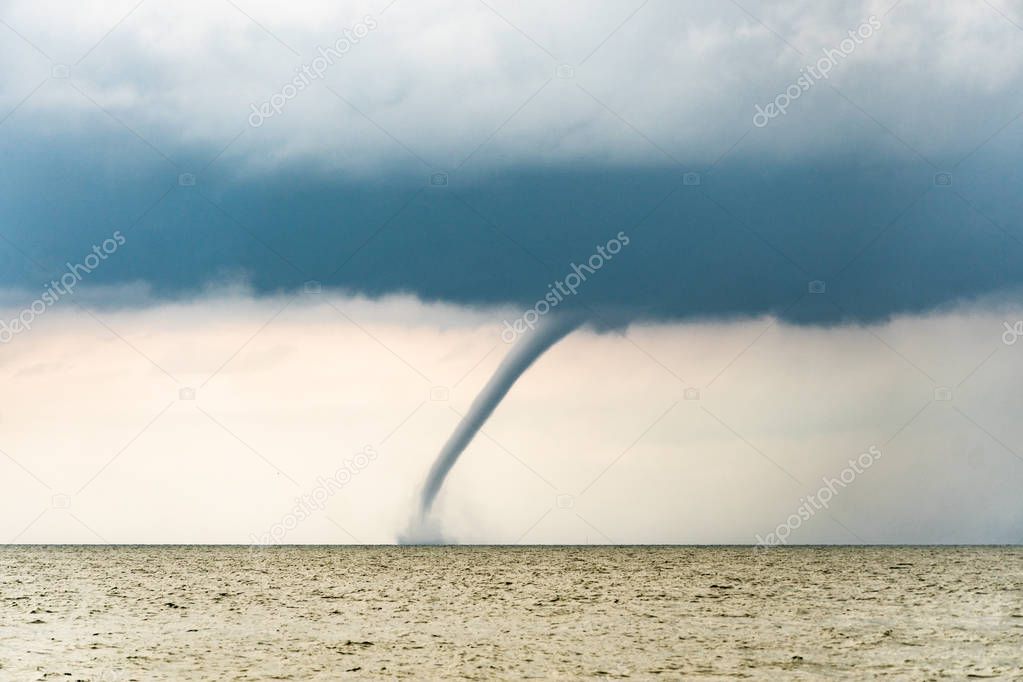 Tornado over the sea