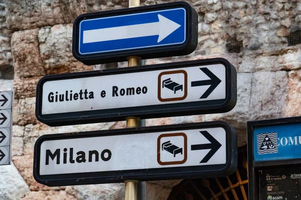 Verona Itália Setembro 2018 Giulietta Romeo Hotel Milão Hotel Seta — Fotografia de Stock