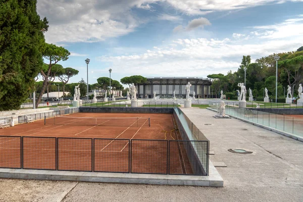 Roma Italia Septiembre 2018 Foro Italico Pista Tenis Arcilla Roja —  Fotos de Stock