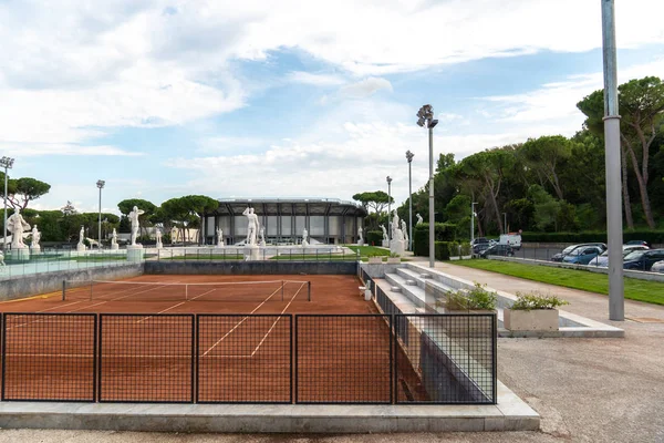 Roma Italia Septiembre 2018 Foro Italico Pista Tenis Arcilla Roja —  Fotos de Stock
