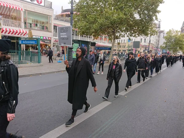 Berlin Allemagne Octobre 2018 Marche Pour Liberté Abolit Esclavage Chaque — Photo