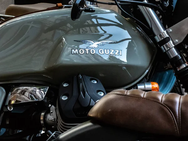 Berlim Alemanha Setembro 2018 Moto Guzzi Motocicleta Moto Guzzi Fabricante — Fotografia de Stock